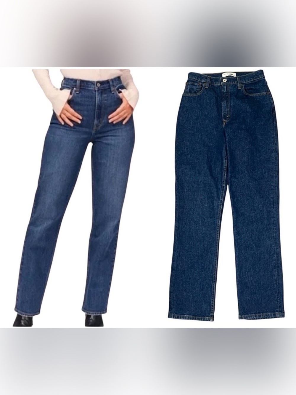 Abercrombie and Fitch the 90s straight ultra high rise jeans Size 27 / 4R Curve